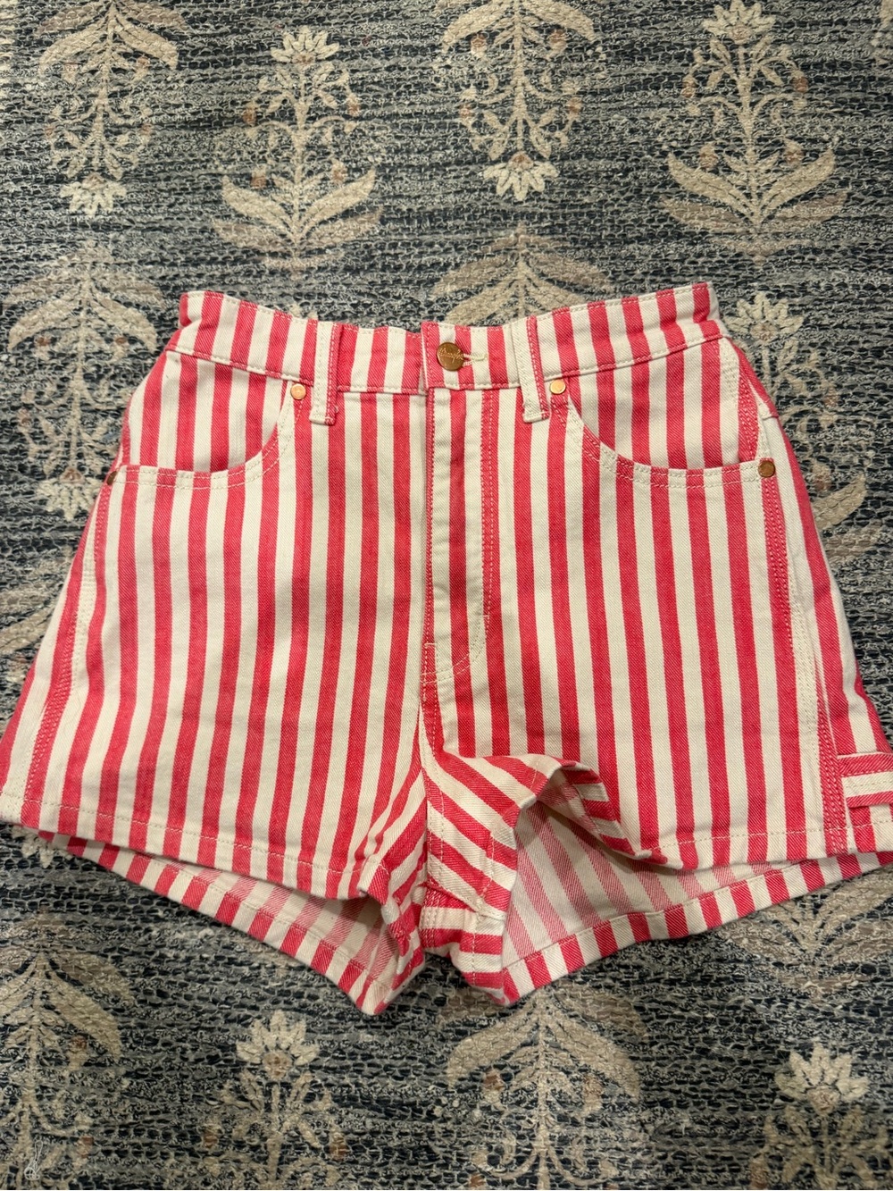 Wrangler Women’s Striped High-Waist Women’s Shorts